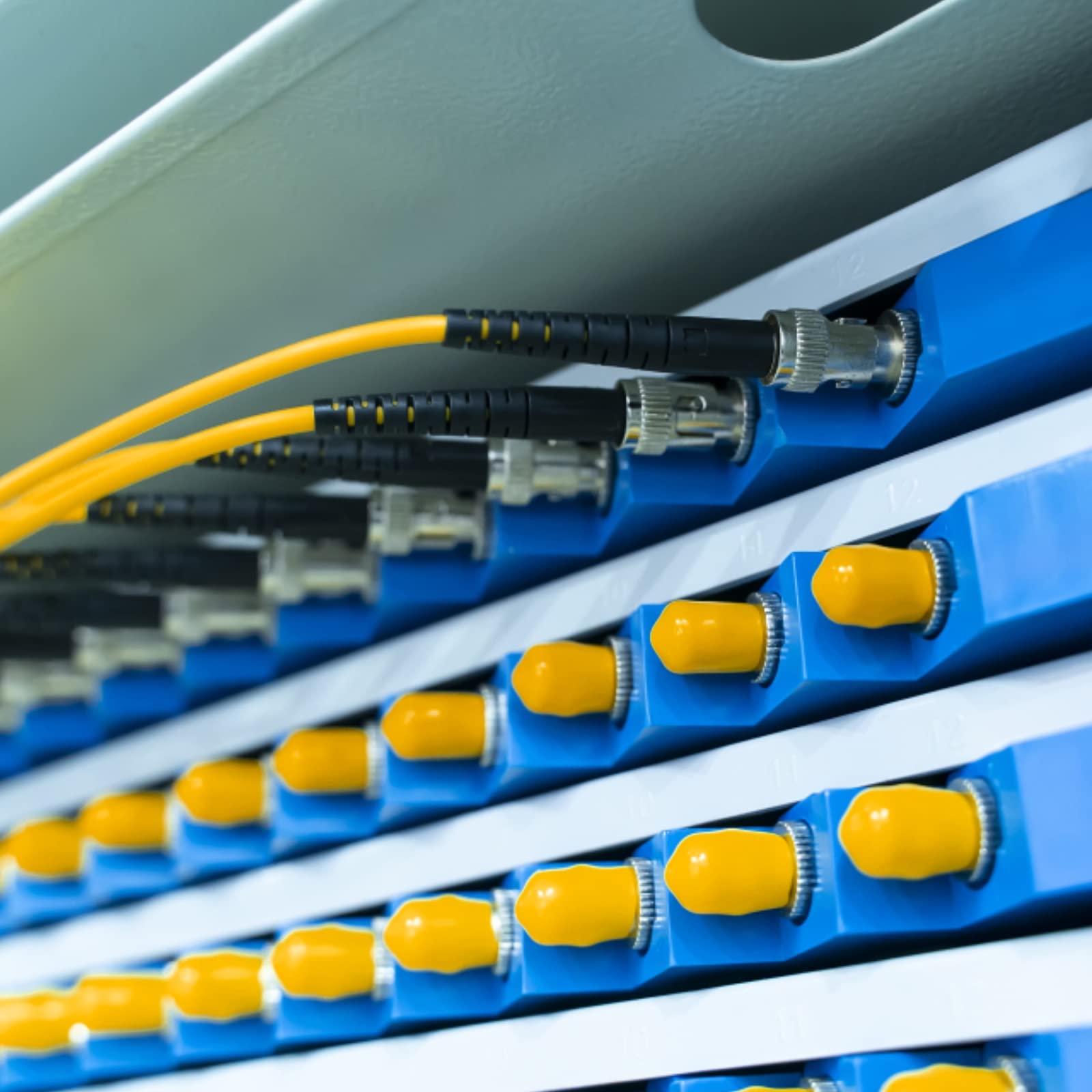Lot de 100 coupleurs en fibre optique ST vers ST monomode, capuchon jaune