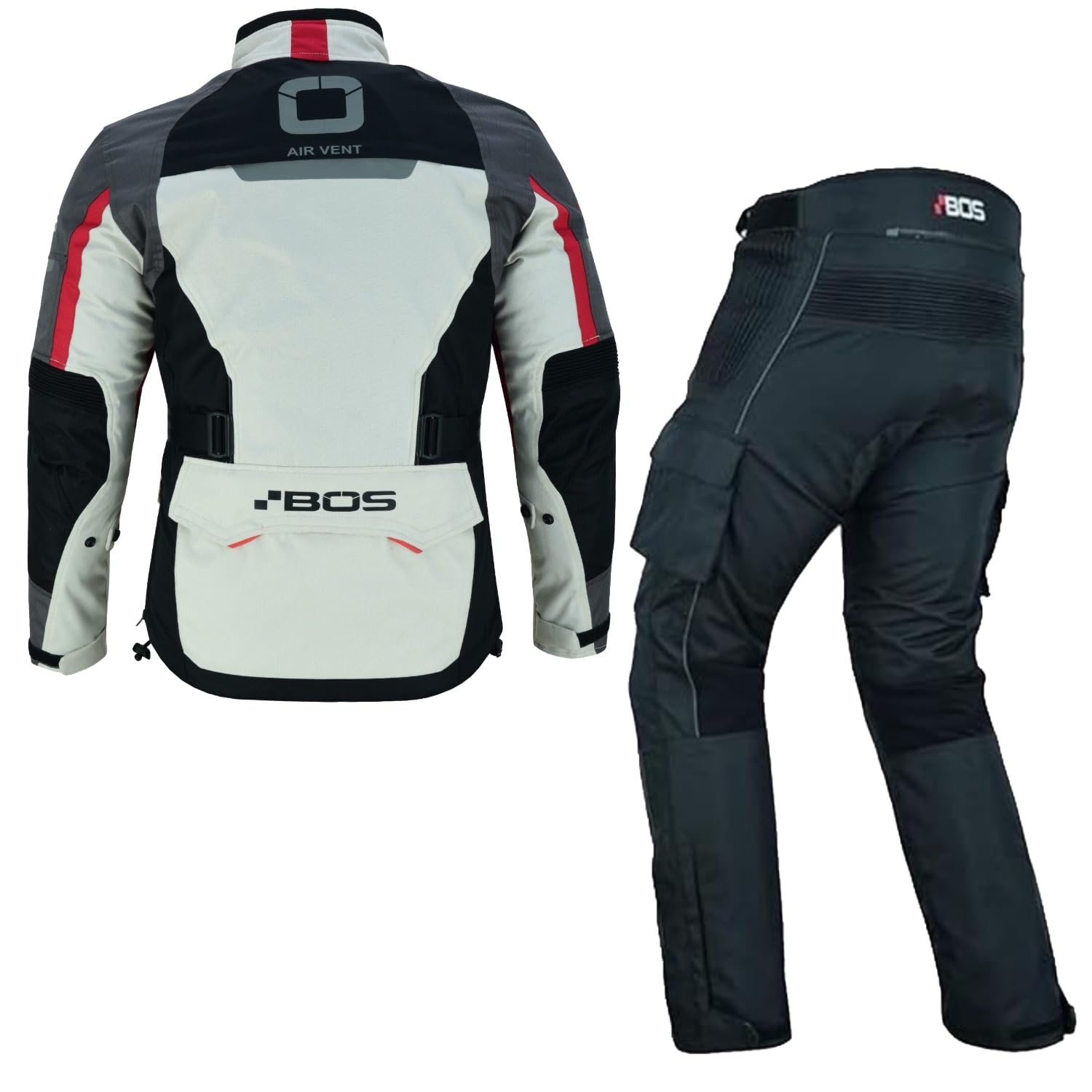 Herren Motorrad Textil kombi Biker Motorrad Adventure Textil kombi Biker Motorrad Jacke und Hose Motorrad herren 2-teiler mit Protektoren Motorradanzug leicht textil Motorradjacke