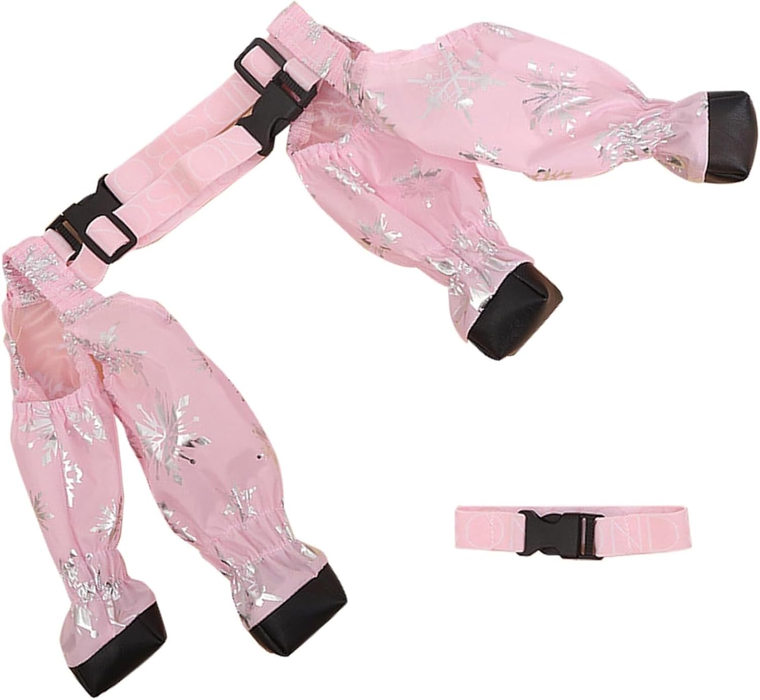 Waterproof Dog Boots with Suspenders, Anti-Slip Paw Protectors for Small to Medium Dogs, Breathable Leggings for Snow Mud and Hot Pavement(L)