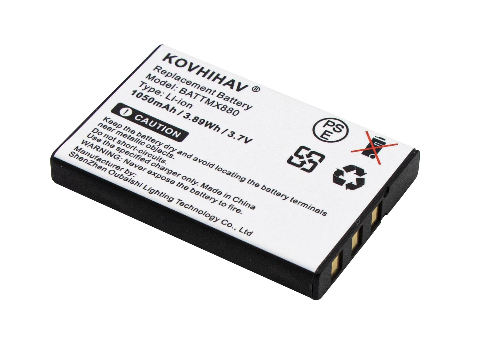 Replacement Battery for Universal URC MX-950 MX-980 MX-810 MX-810i MX-880,fits Part No BATTMX880 NC0910 UT-BATTMX880, 3.7V 1050mAh / 3.89Wh Li-ion