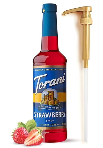 Jarabe con sabor a fresa sin azúcar, 25 4 onzas, ingredientes para café con bomba Fresh Finest