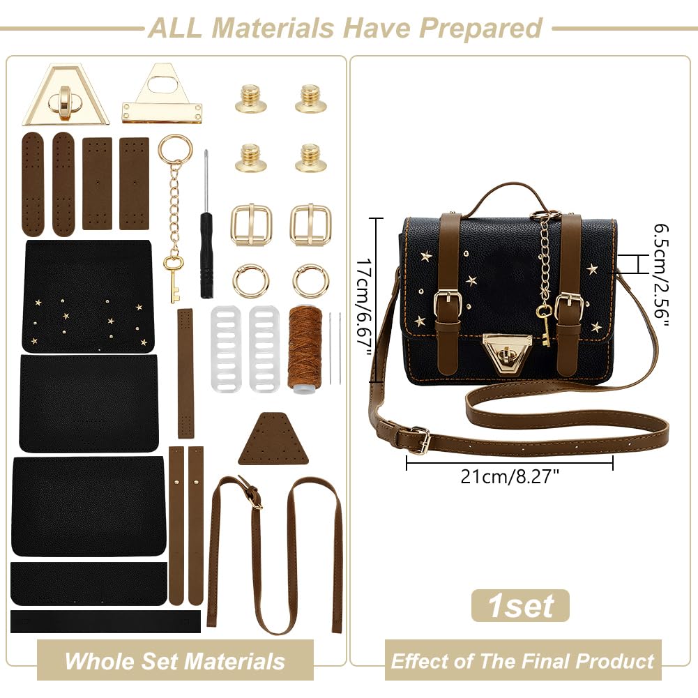 DIY Leather Crossbody Bag Kit - Handmade Purse Making -2