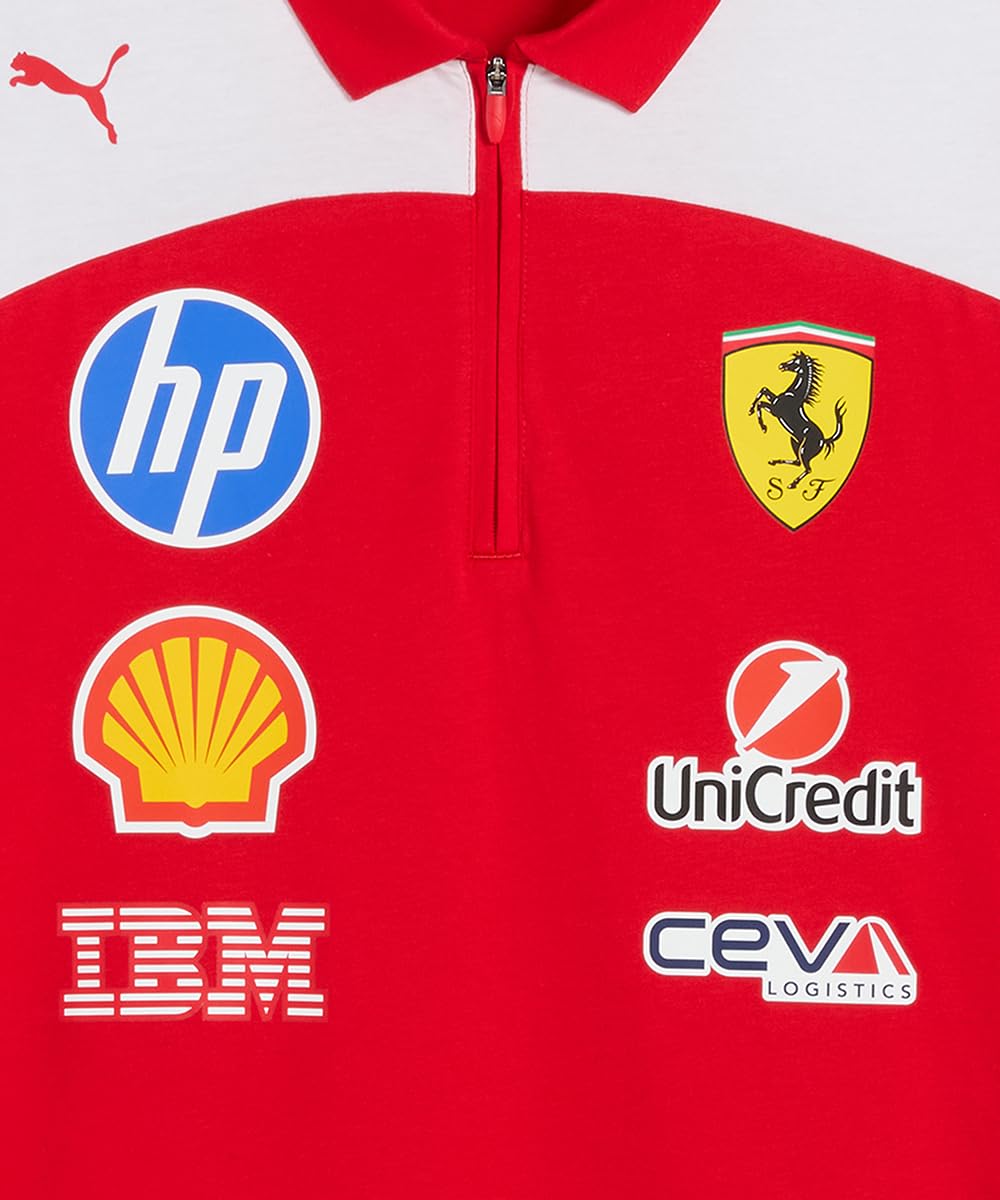 PUMA Scuderia Ferrari F1 2026 Polo Team Uomo - Rosso