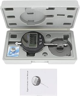 OZHOMY DTI Digital Dial Indicator 0.01mm/0.0005" Dial Test Gauge Range 0-25.4mm/1" Electronic Indicator Gauge High Precision Measurement Industrial Indicators