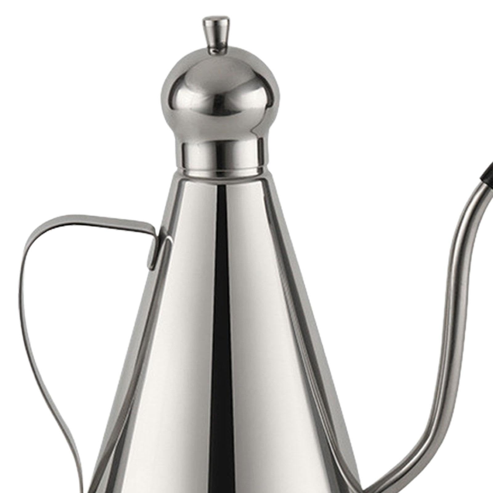 Aceitera de Acero Inoxidable con Tapa Sellada Dispensador de Aceite para Cocina Recipiente para Salsas Y Especias Adecuada para Uso en Restaurantes Y, 1000ML