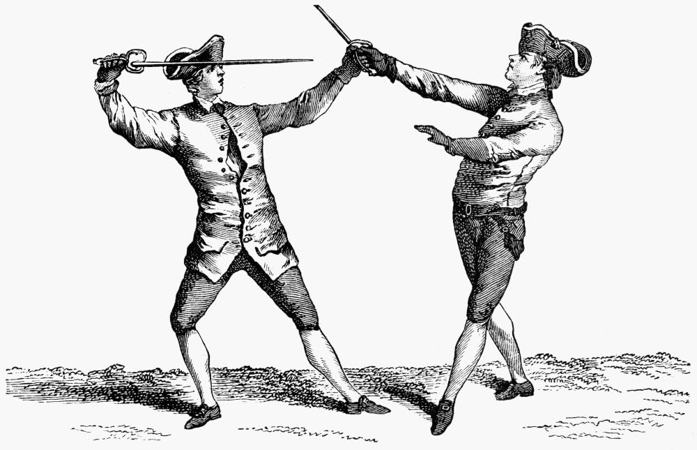 France Fencing C1750 Nposition After Disarming In Epee Or