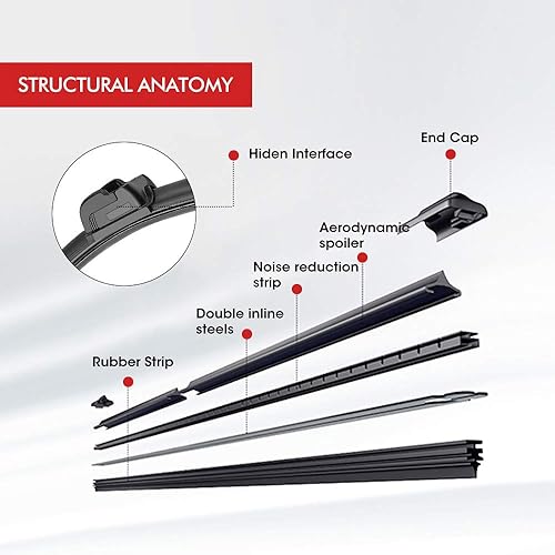 Miniatura 4 de KEMIMOTO Kit de limpiaparabrisas UTV manual para parabrisas de revestimiento duro o de vidrio, compatible con carrito de golf Maverick X3 Commander