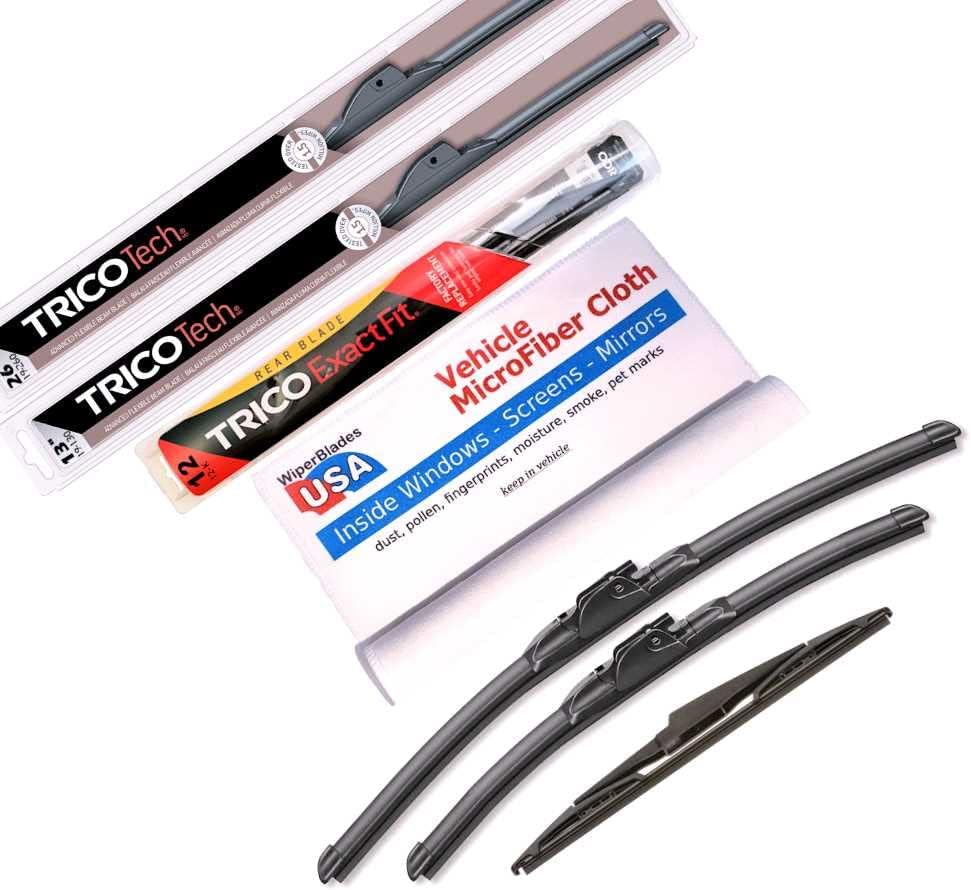 Beam Blades Wipers for 2014 Hyundai Santa Fe Sport Set w