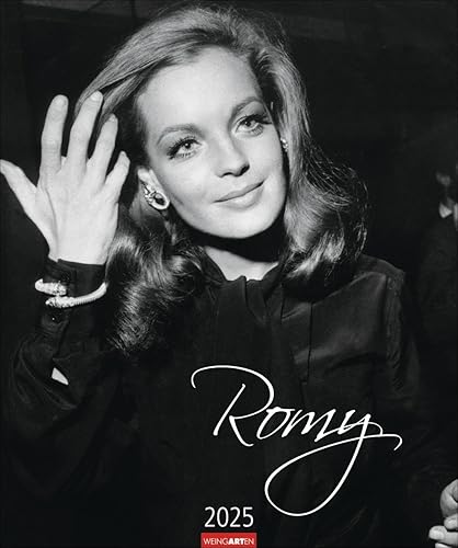 Romy Kalender 2025: Großer Wandkalender mit 12 berührenden Aufnahmen der Sissi-Darstellerin Romy Schneider. Dekorativer Kalender zum Aufhängen