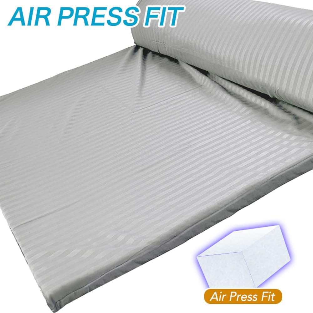 エアープレス マットレス ダブル 日本製 約140&times;200cm 35YR フィット 厚さ 約3.5cm 高反発 固反発 三つ折り 収