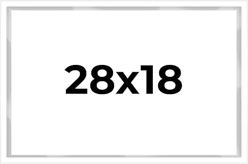 Vista 45 de Caja de sombra de 20 x 8 pulgadas, marco contemporáneo blanco – Tamaño interior 20 x 8 x 1 pulgada de profundidad – Este marco blanco está hecho