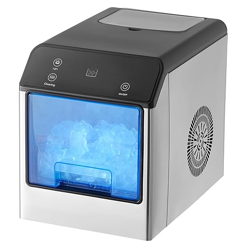 Nugget Ice Maker, 33lbs/24H Pebble Ice Maker with Self Cleaning,