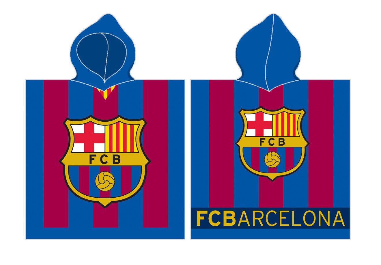 FC Barcelona Poncho 60 x 120 cm Rizo Poncho toalla fcb8001