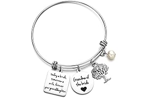 Nina Miss Grandma Gifts for Women, Engraved Bracelets, Wedding Gifts for Bridesmaid...