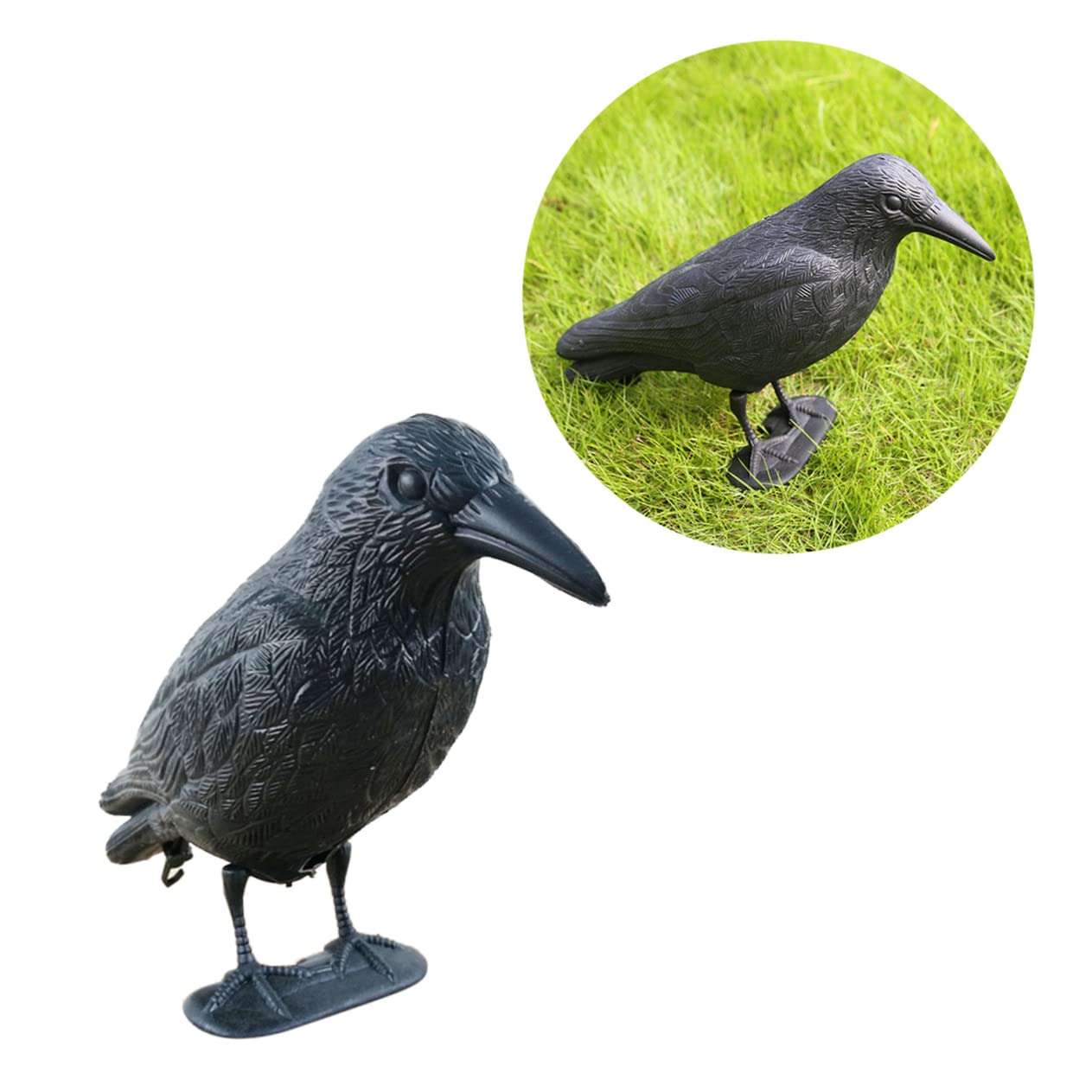 Amosfun Black Home Decor Black Home Decor Black Trim Home Desktop Ornament Crow Figurine Decor Crow Statue Decorate Decorations Black Animal Bait s Crow Home Decor