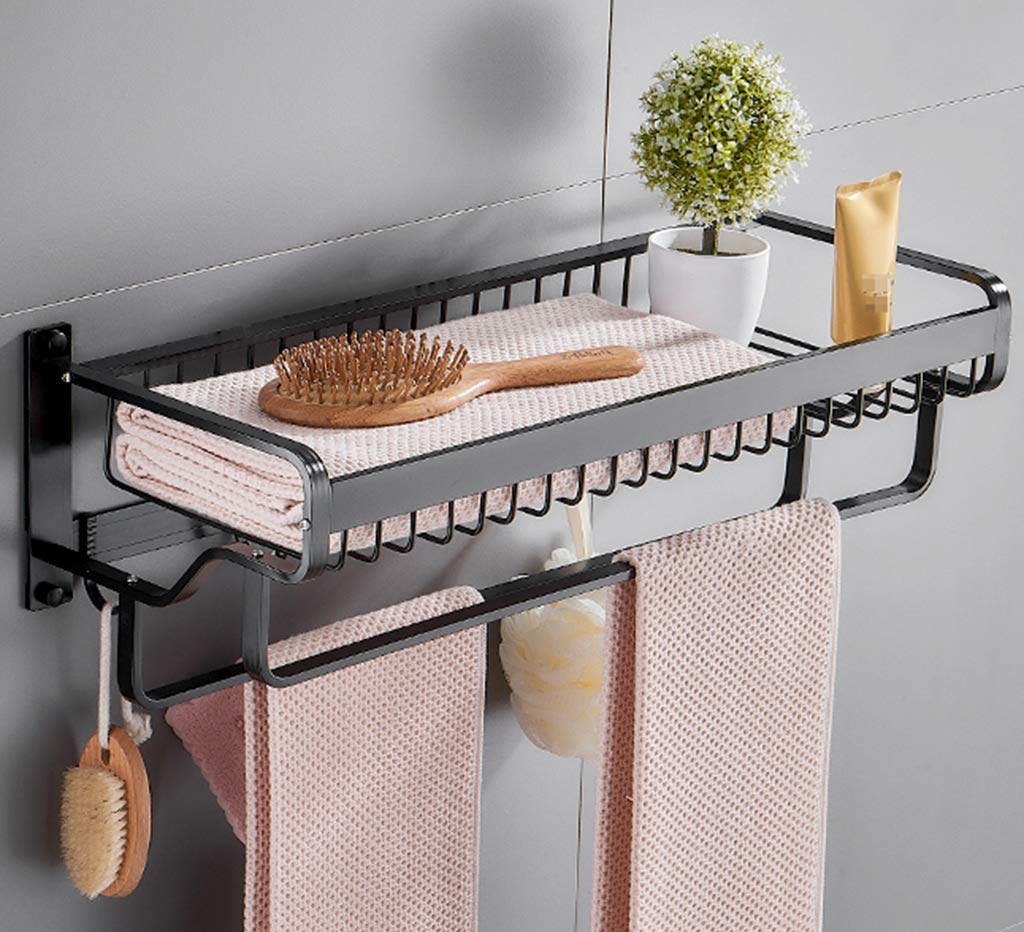 Porte-serviette double couche suspendue mini mur étanche LWX - 8