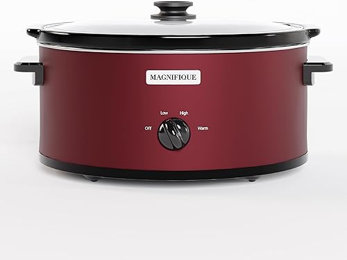 Miniatura 2 de MAGNIFIQUE - Olla de cocción lenta manual ovalada con ajuste para mantener el calor, electrodoméstico pequeño de cocina perfecto para cenas