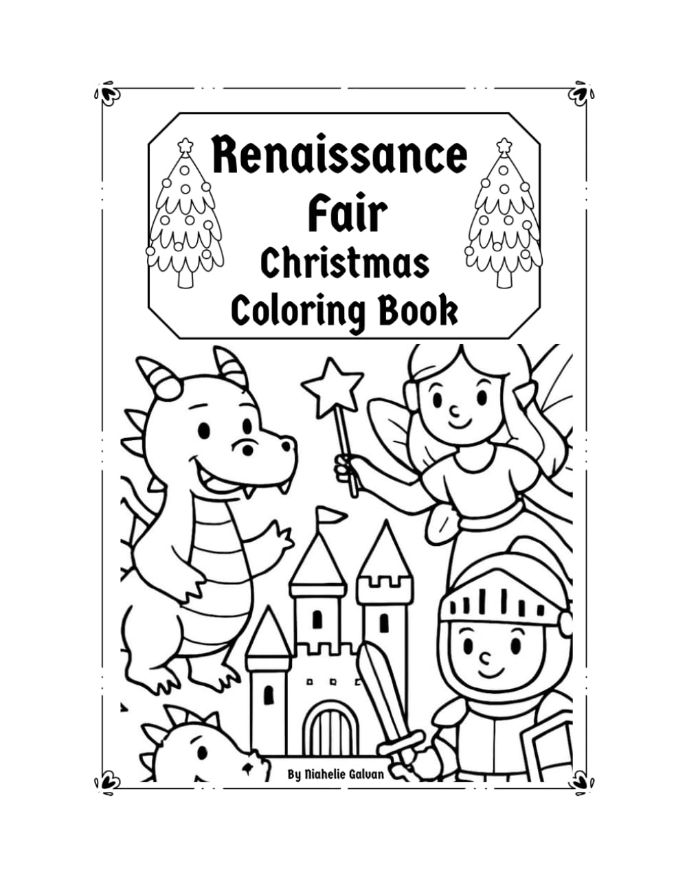 Renaissance Fair Christmas Coloring Book