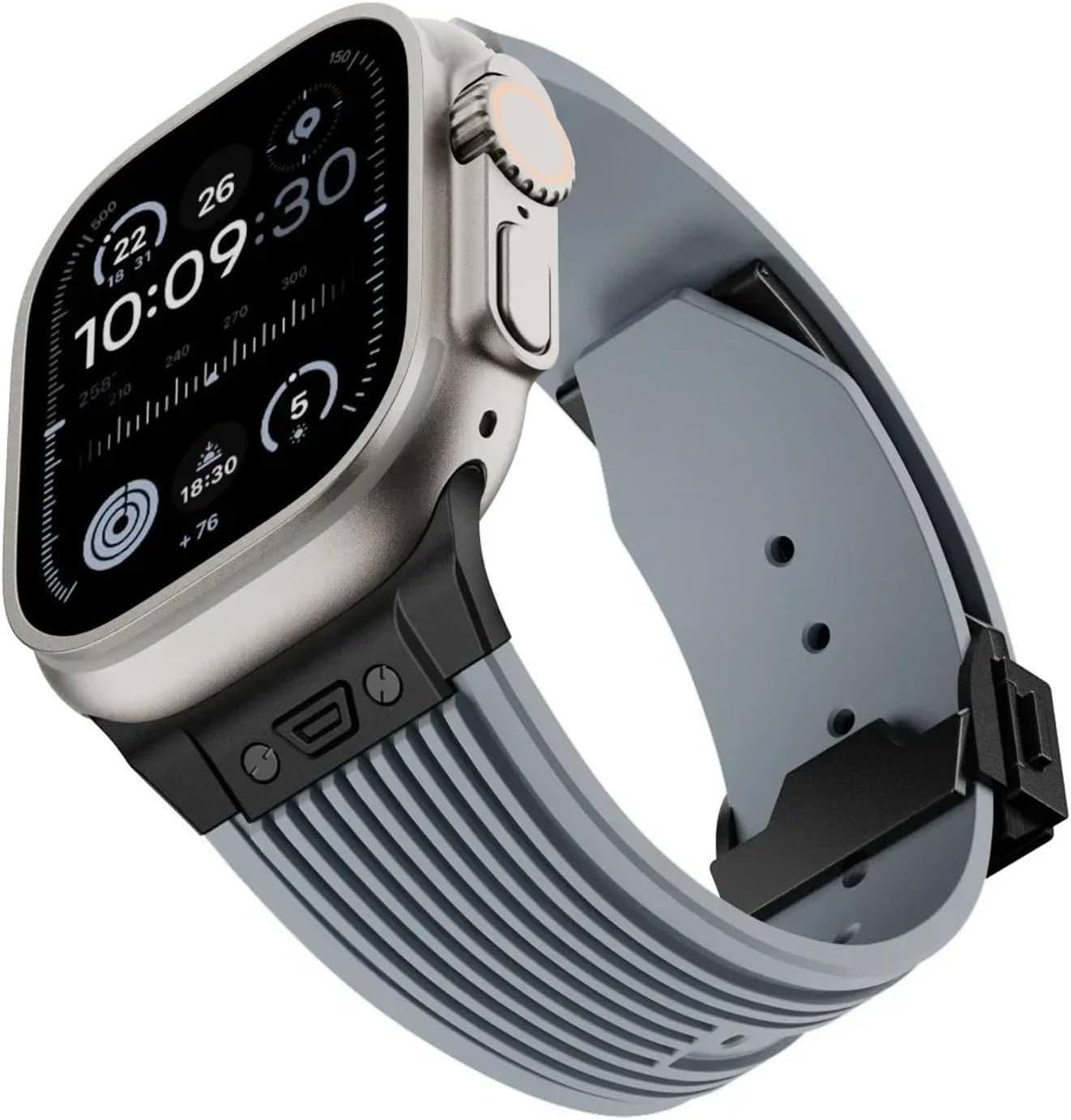 Liquid Silicone Strap for Watch 2/3 49mm Metal Buckle Wristband Series 11 10 46mm 9 8 7 45mm 6 5 SE 44mm Belt