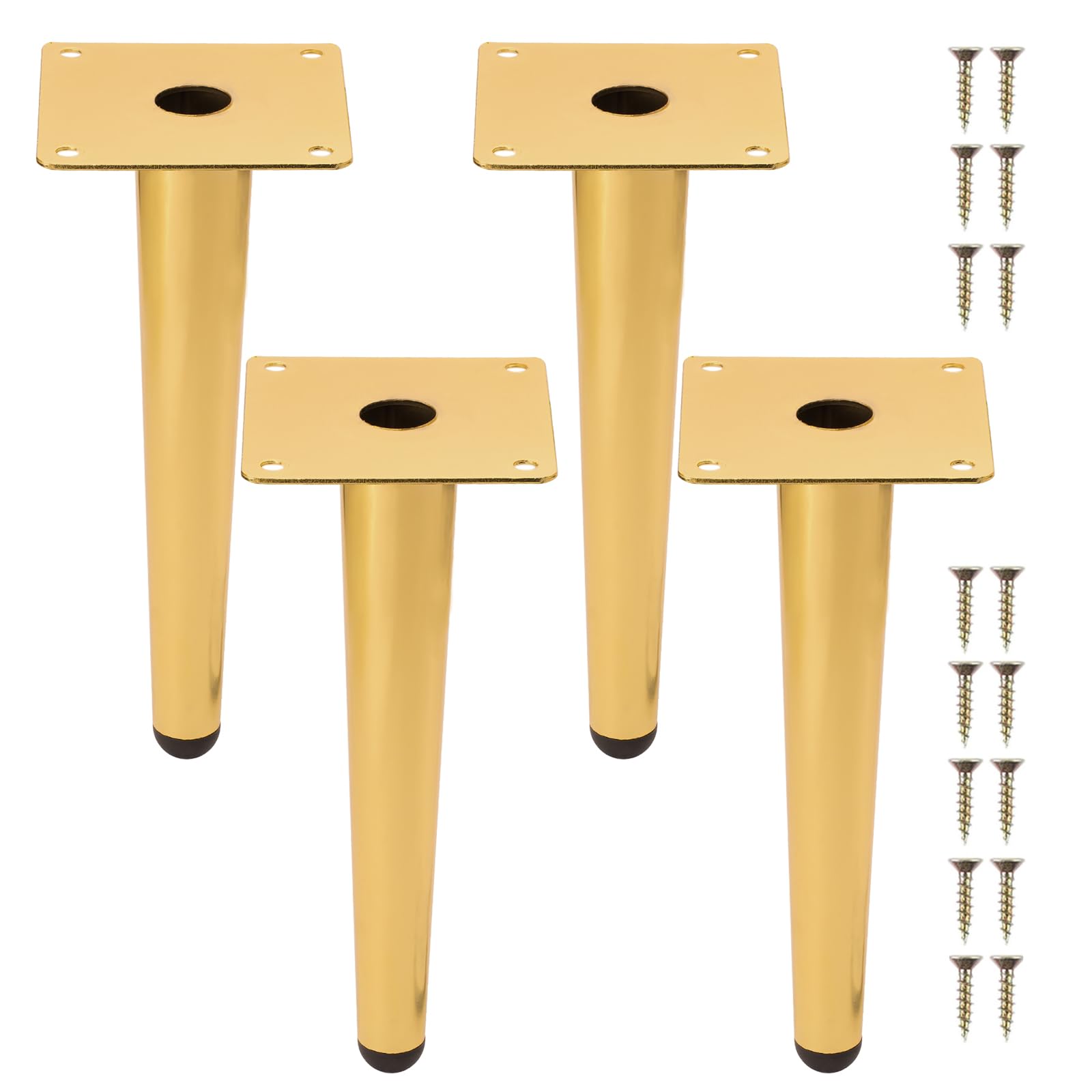 NAKUPENDA Furniture Feet, Pack of 4 Metal Legs for Furniture Furniture Legs, Furniture Feet, Table Legs, Cabinet Feet