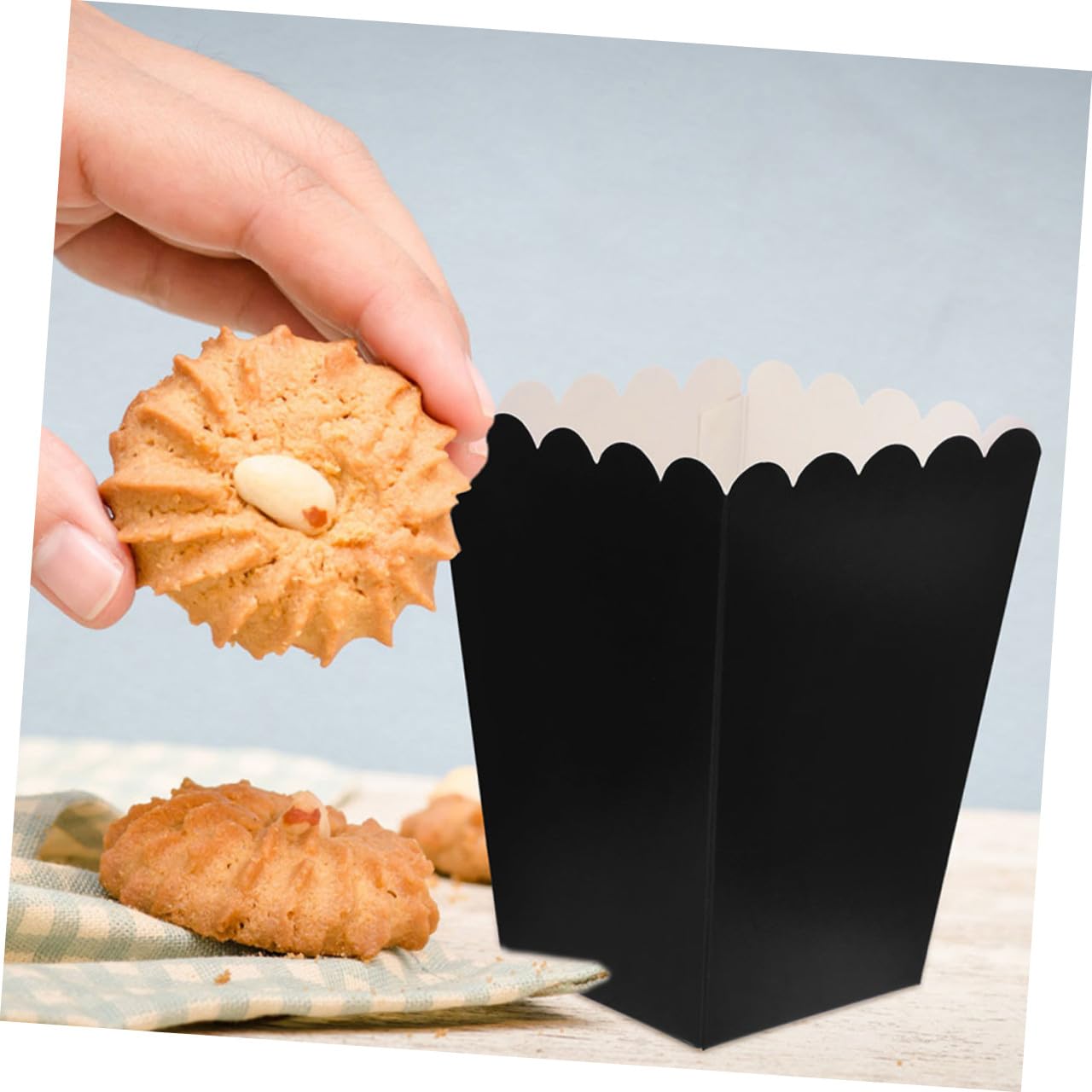 Ciieeo 100 Cajas De Palomitas De Maíz Contenedores Para Bocadillos Para Fiestas Nocturnas Cajas Para Servir Papas Fritas