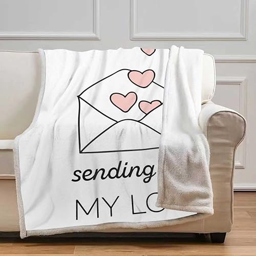 Miniatura 2 de Pink Cobijas Calientes para Invierno Love Lover - Mantas suaves y acogedoras para camping, viajes, picnic, tamaño pequeño, 31.5 x 47 pulgadas