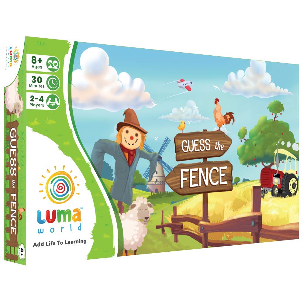 Luma World Guess the Fence STEM Educational Board Game for Ages 8+ Years to Improve Creativity, Visual Reasoning and Develop Multiple Intelligences, 30 Minutes Game Duration and 2-4 Players