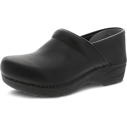 Dansko XP 2.0 Clogs – Lightweight Slip-Resistant Footwear for Comfort and Support – Ideal for Long Standing Professionals – Nursing, Veterinarians, Black Waterproof 8.5-9 Wide US