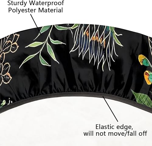 Vista 251 de Cardinal Bird - Mantel redondo ajustable con borde elástico de 36 a 42 pulgadas, mantel redondo elástico, impermeable, lavable, mantel circular