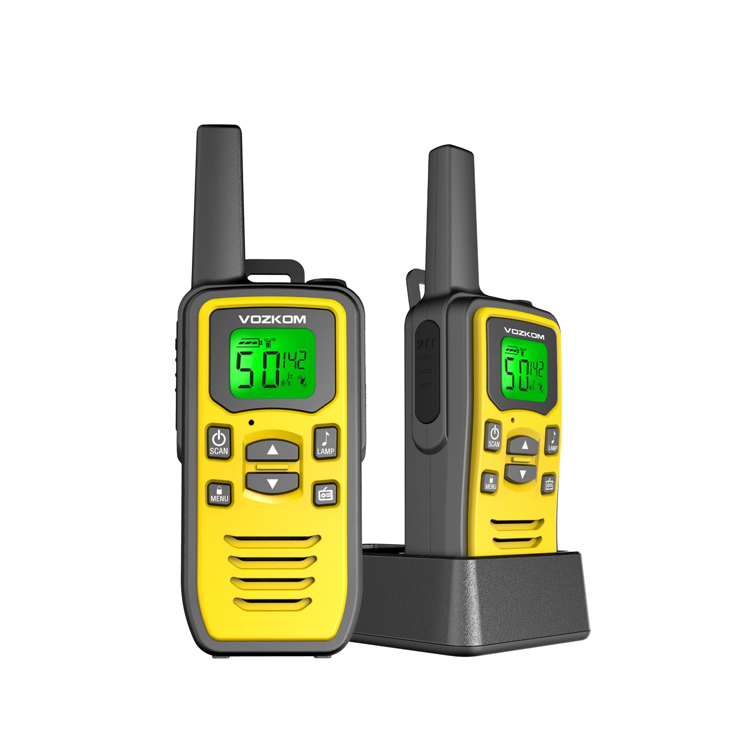 Long Range Walkie Talkies for Adult, Handheld Two Way Radios, 2 Way Emergency Radio, Walky Talky, Survival Gear and Equipment, 142 Privacy Codes, &