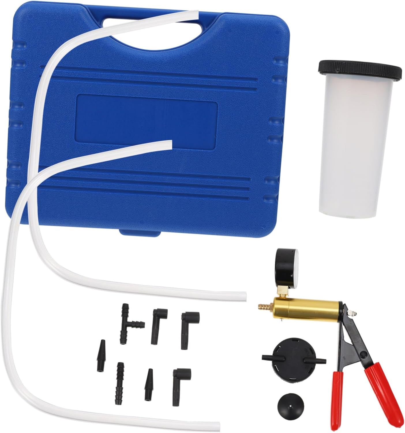 Luxshiny Manual Vacuum Pump for Brake Fluid Replacement Automotive Vacuum Pump Kit Steam Protection Tool