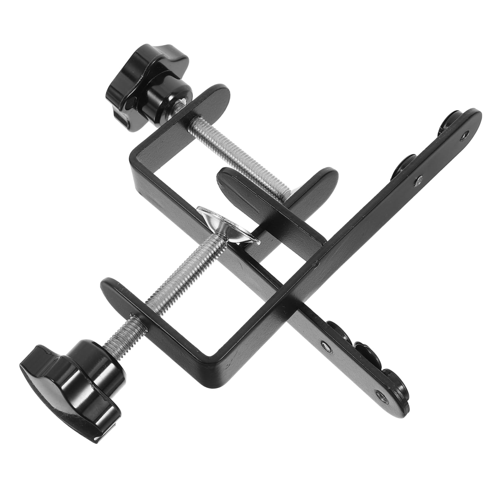 PRETYZOOM Table Rod Stand Supply Clamp 2pcs c Brackets for Desktop Pegboard Mounting Clamps Iron Material