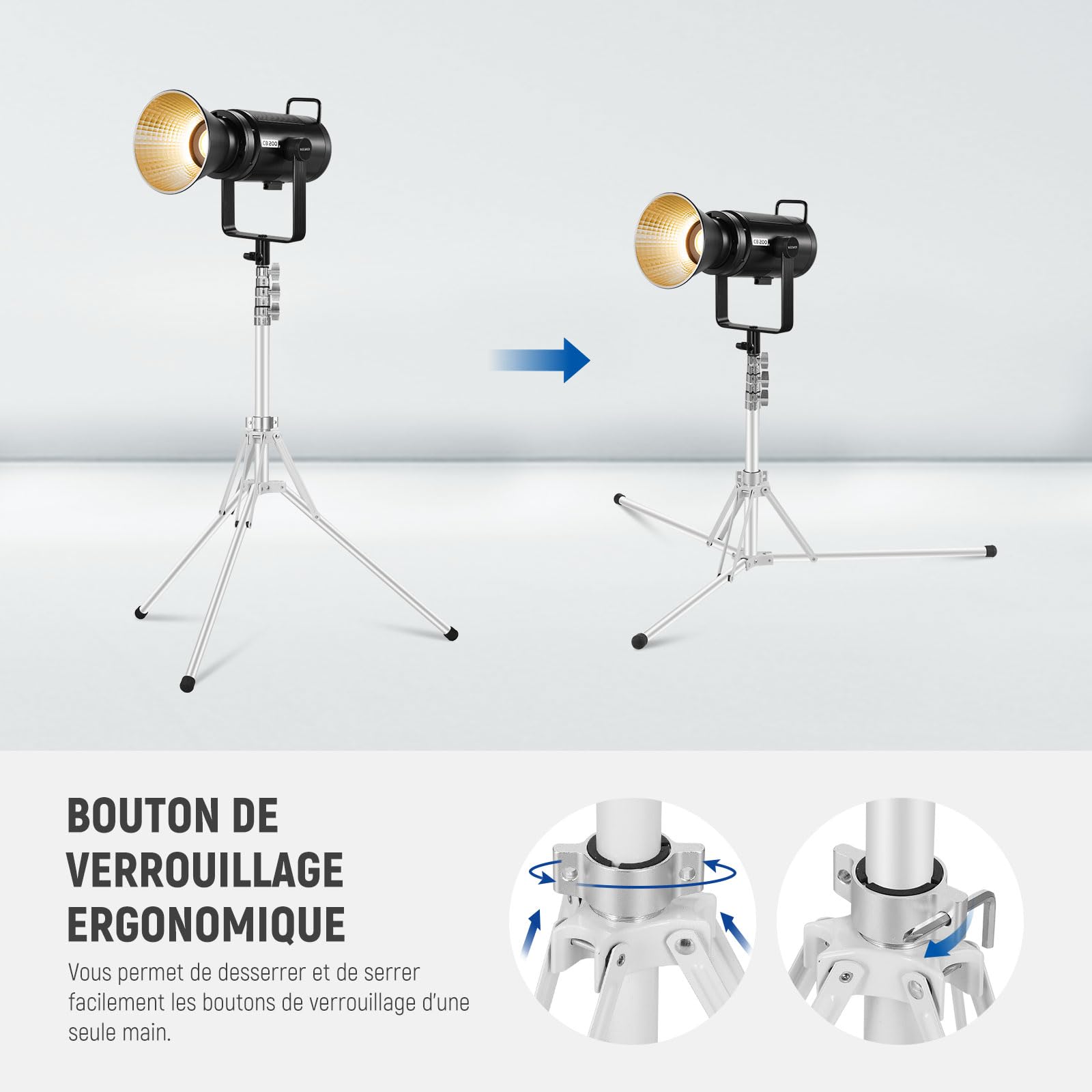 ULANZI MT-08 Trépied Compact De Voyage Portable Mini Avec Vis 1/4'', Compatible Avec Sony ZV1