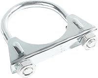 Vista 9 de Zlirfy Abrazaderas de Escape con Perno en U de 1.75", 2", 2.25", 2.5", 2.75", Abrazaderas de Silenciador/Escape de Metal con Perno en U, Abrazadera