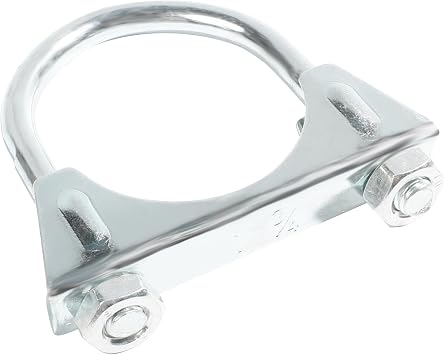 Zlirfy 1.75" 2" 2.25" 2.5" 2.75" U Bolt Clamp Muffler Exhaust Clamps,Metal U-Bolt Muffler/Exhaust Clamp,Heavy Duty U Bolt Muffer Exhaust Clamp Hanger for Pipes 1.75 Inch