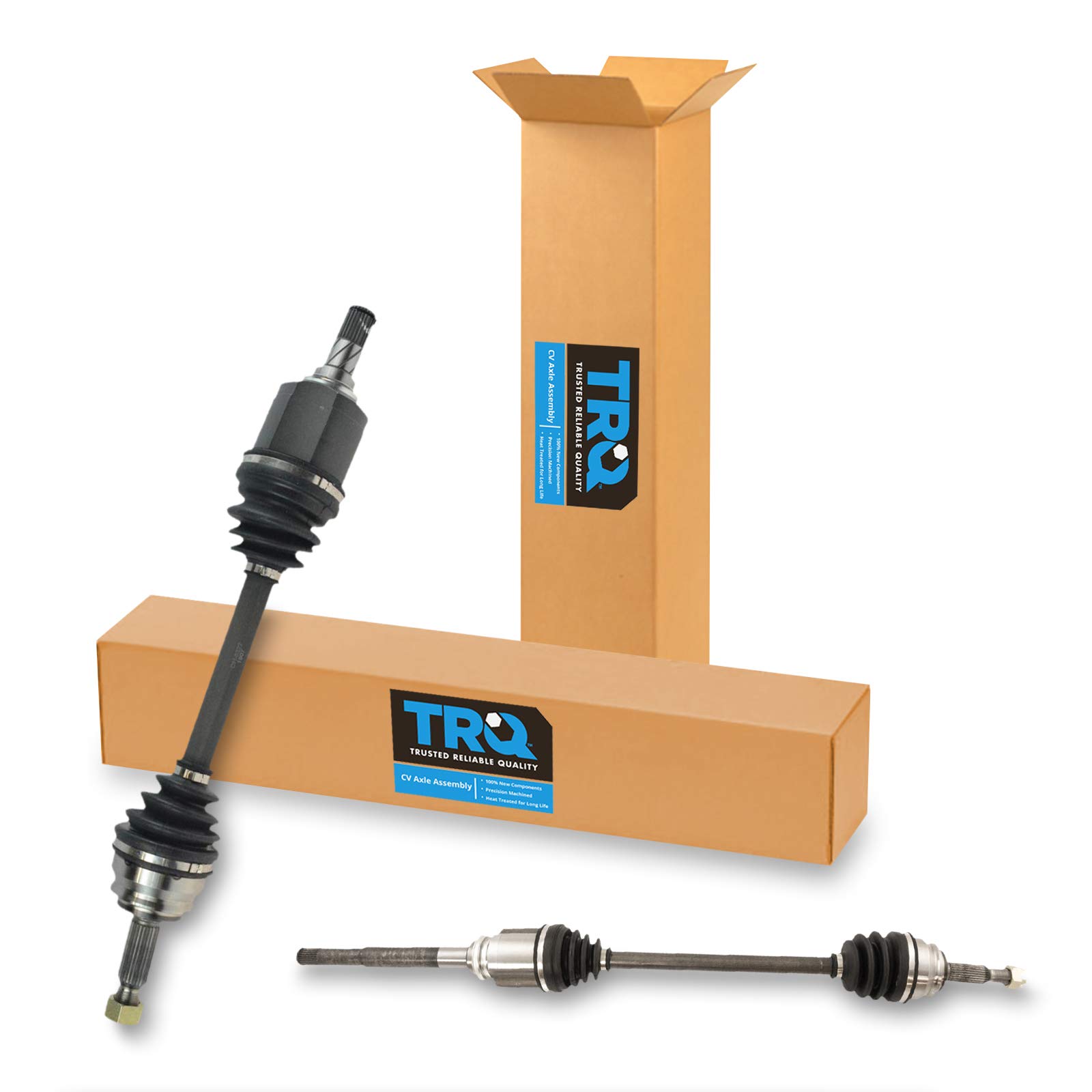 TRQ Front CV Axle Shaft Assembly 2pc Pair for Compass Patriot Caliber 4WD