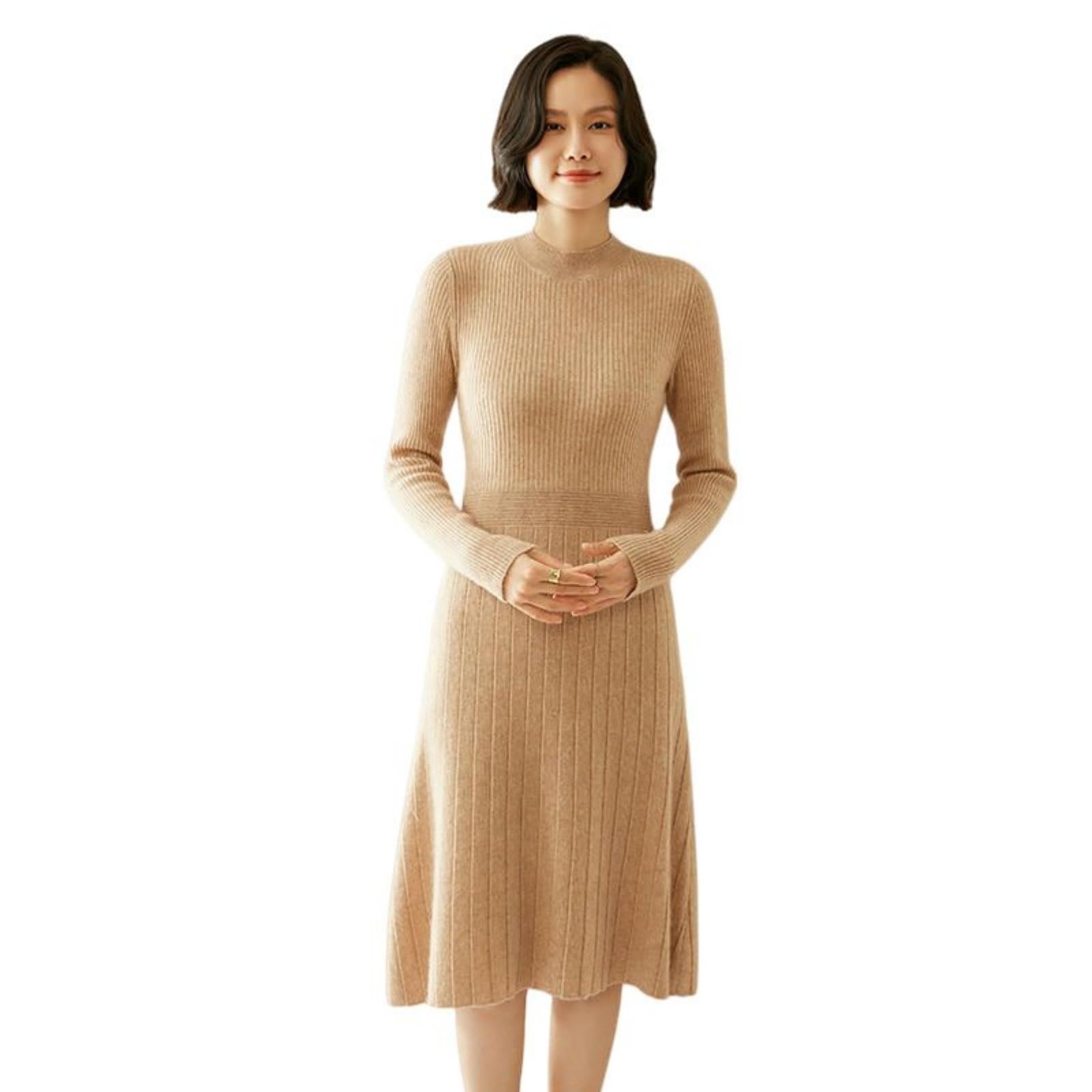 Robe pull en laine contre le froid, style décontracté sans frissonner - 6