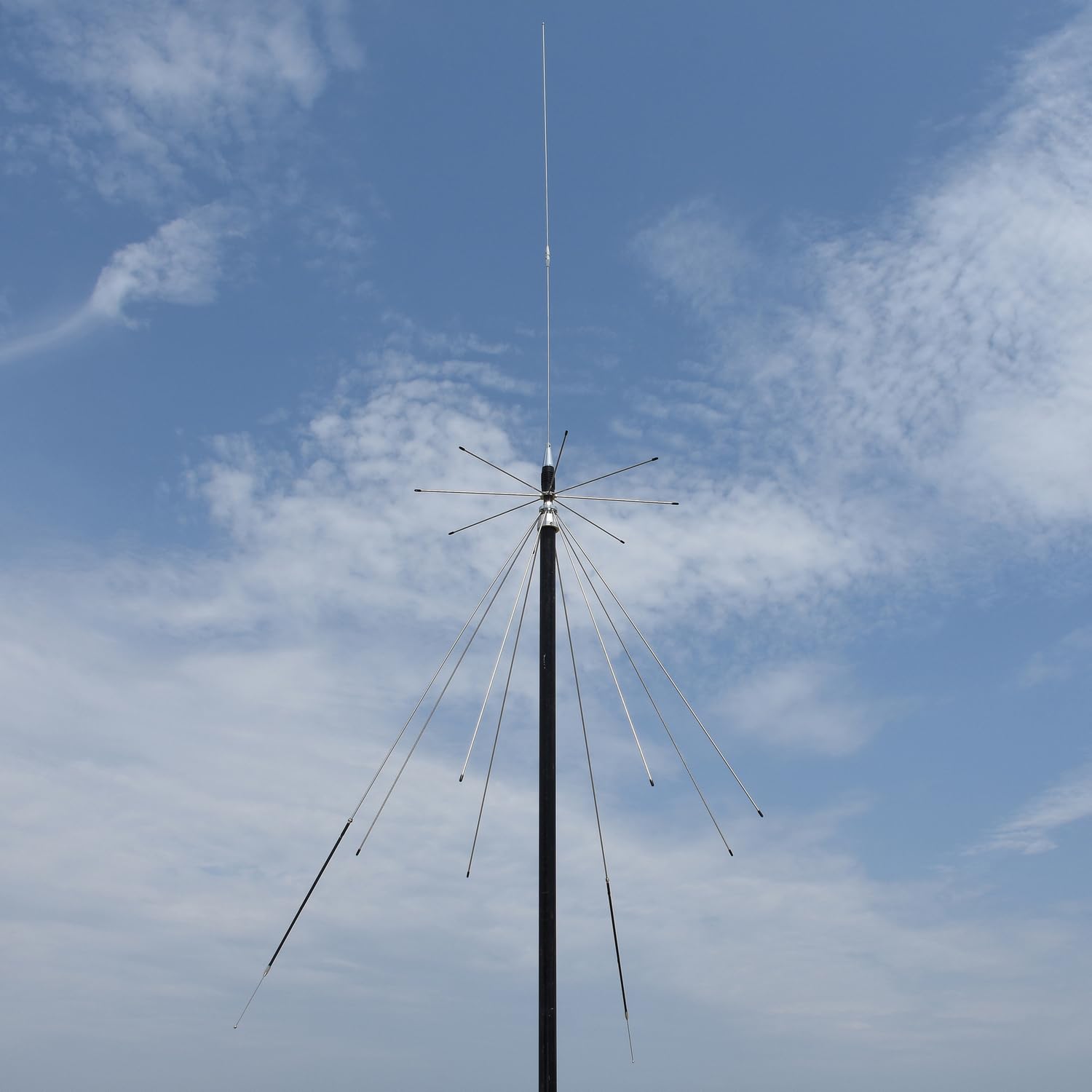 Tram 1411 - Escáner de Banda Ancha de 300 vatios/200 vatios de 25 MHz a 1300 MHz, Antena de Base de Acero Inoxidable con Bandas de transmisión CB añadidas