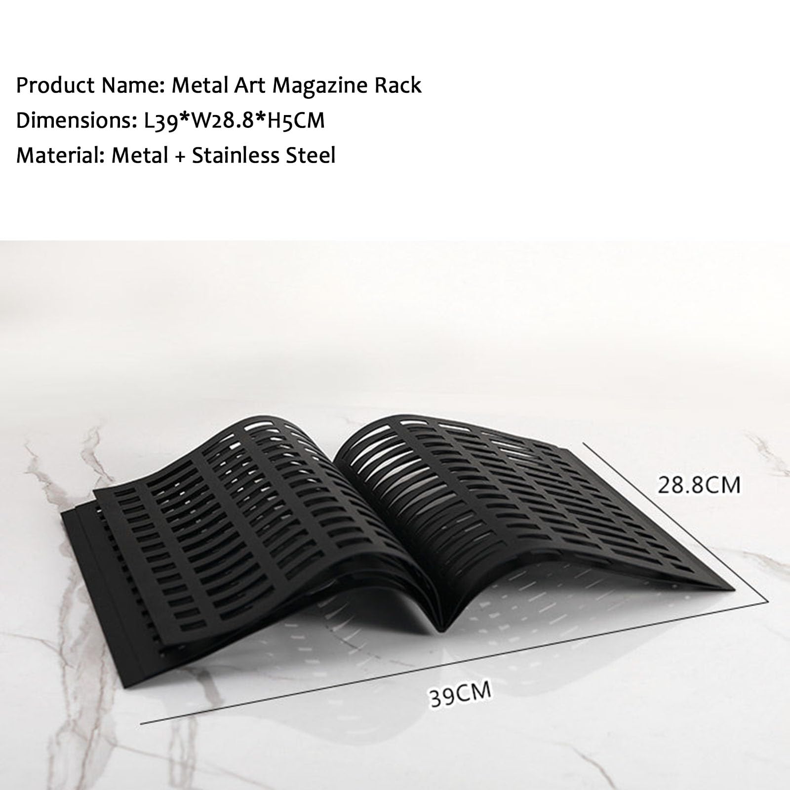 Metalowy stojak na czasopisma, uchwyt na czasopisma ze stali nierdzewnej, nowoczesny stojak na stolik kawowy, regał na książki i wystrój domu, minimalistyczny design