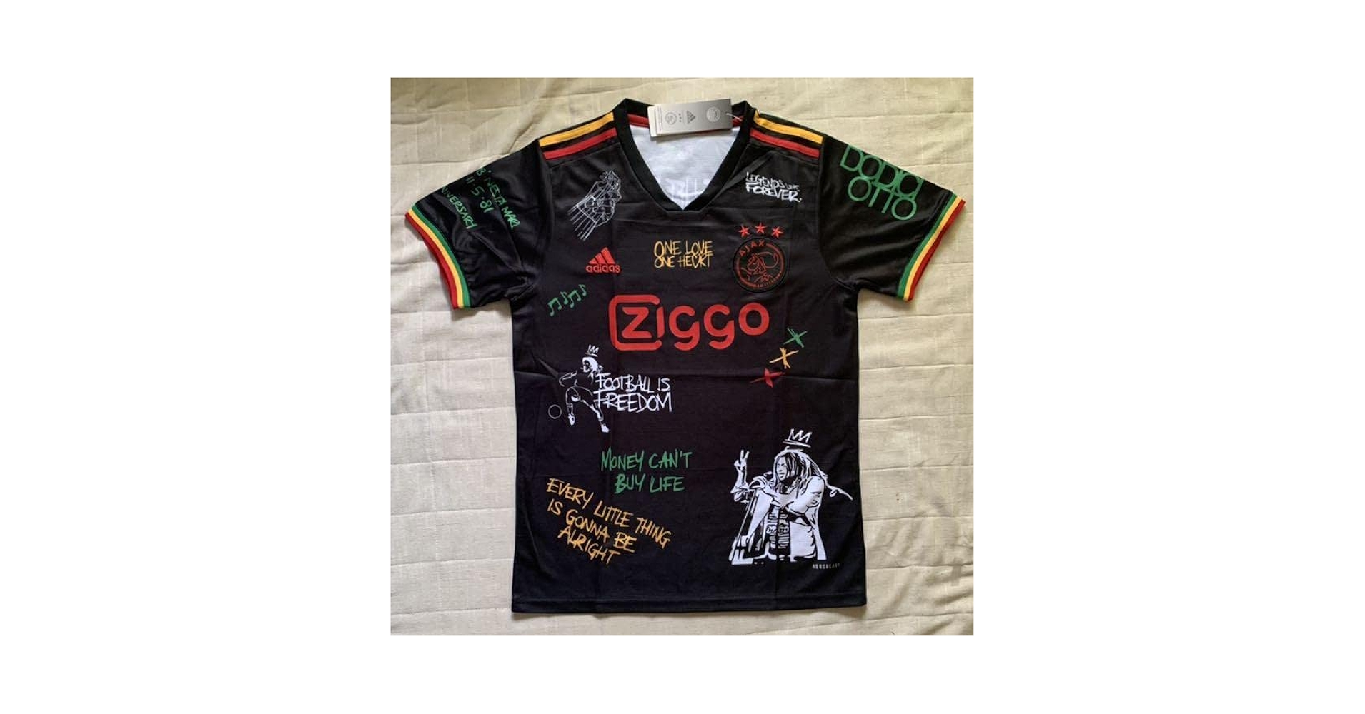 Amazon.co.jp: アヤックス×ボブマーリー コラボユニフォーム M