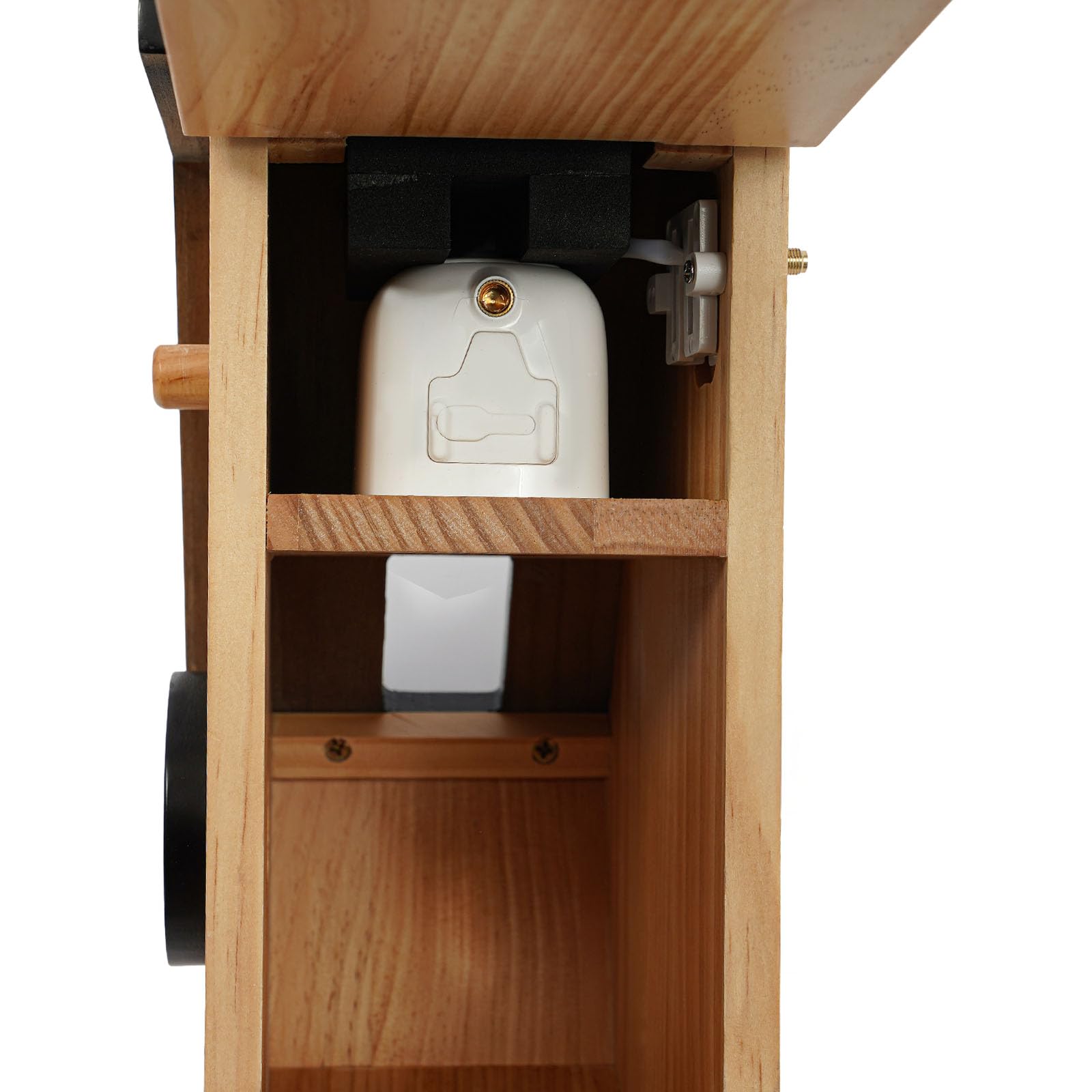 Pájaro inteligente con vigilancia interna, nido de pájaros con cámara solar con detección de IA, IP65 comedero para pájaros, caja nido, caja de observación de aves, modo de visión nocturna de