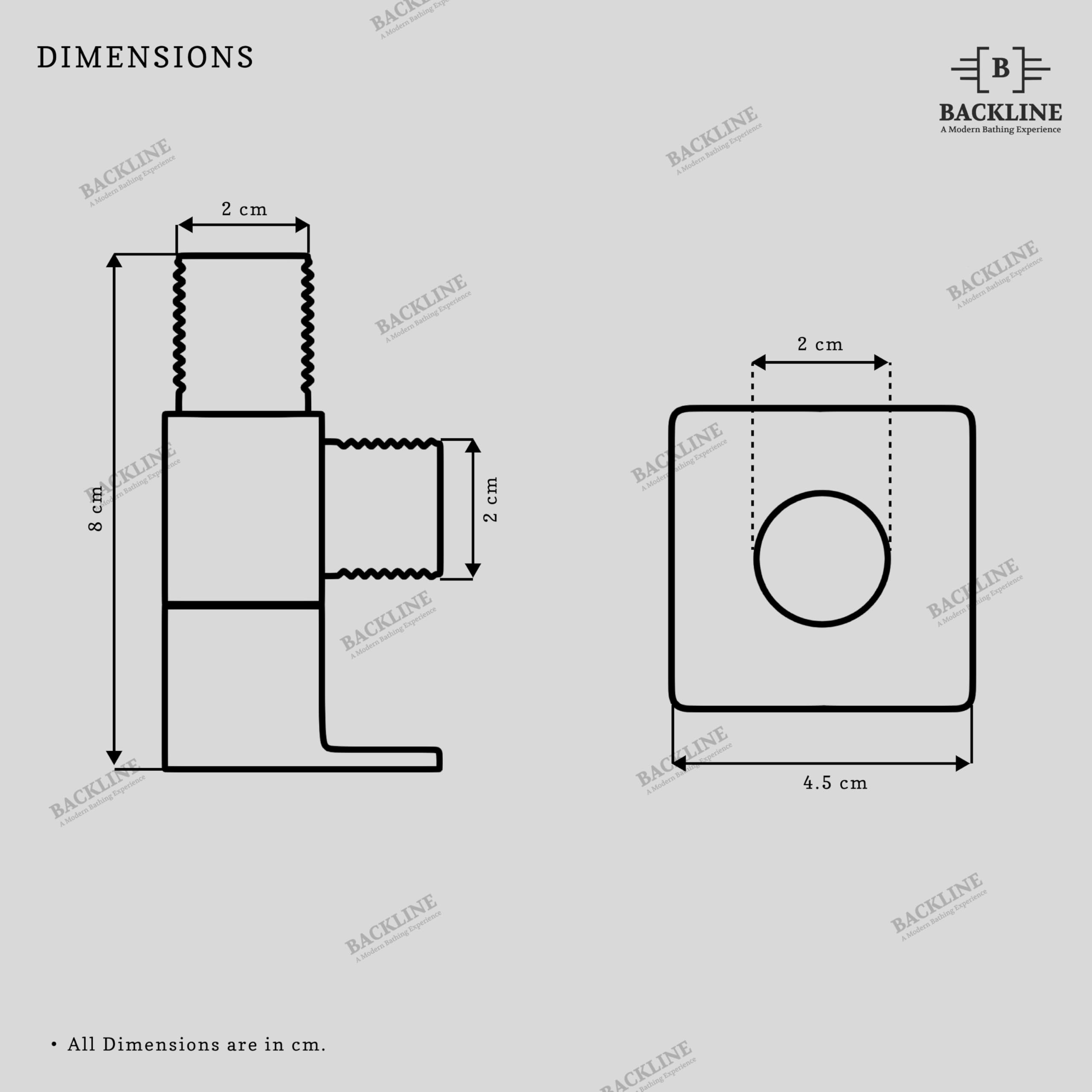Brass Angle Valve - Bathroom & Kitchen Stop Cock -2