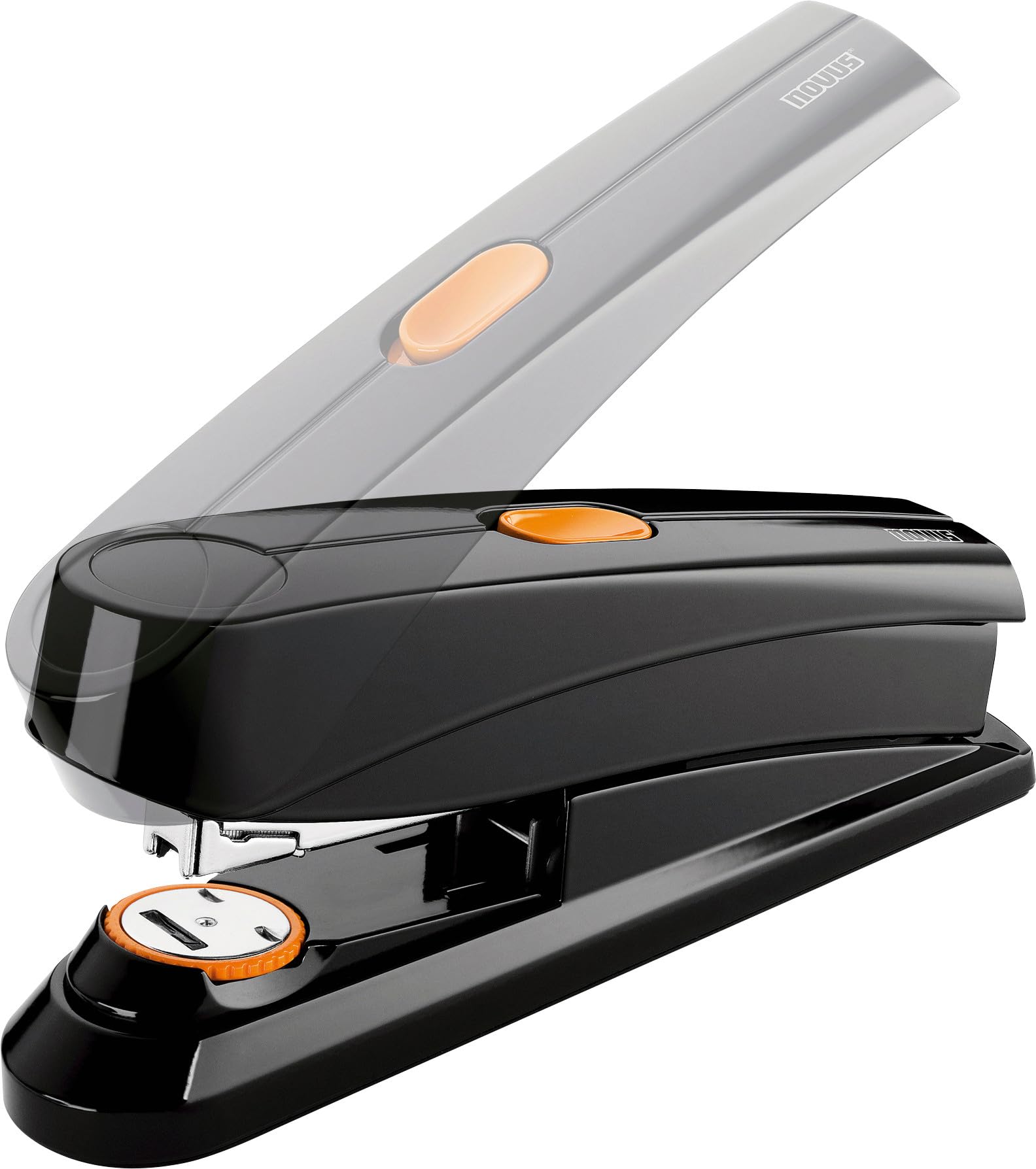Novus B8FC - Grapadora de alto rendimiento (capacidad de grapado: 50 hojas), color negro