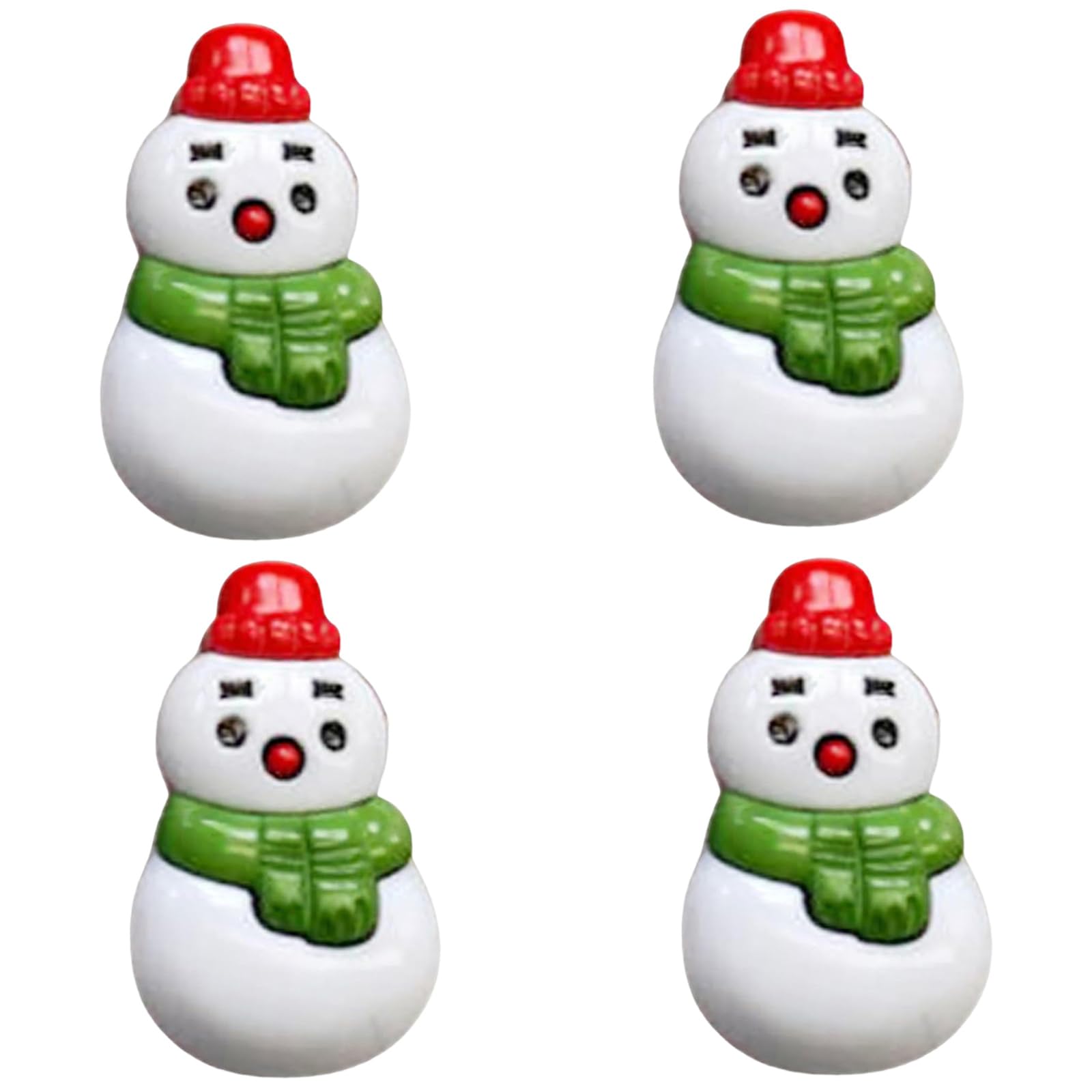 Msioytog Section B 4Pcs Snowman Cabinet Decorations Christmas Theme Cabinet Knob Case Adds Festivity To Cabinets For Home Holiday Decors