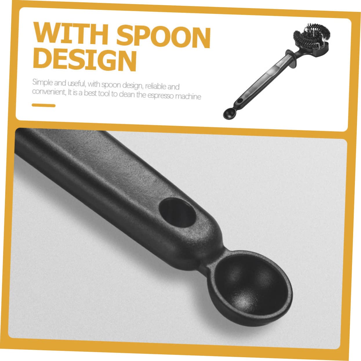 Cabilock 3 Piezas Cepillo De Limpieza Para Cafeteras Verter Tazas De Espresso Pastillas De Limpieza Máquina De Café Expreso Cuello De Cisne Removedor De Cal Líquido Limpiador Black Abs