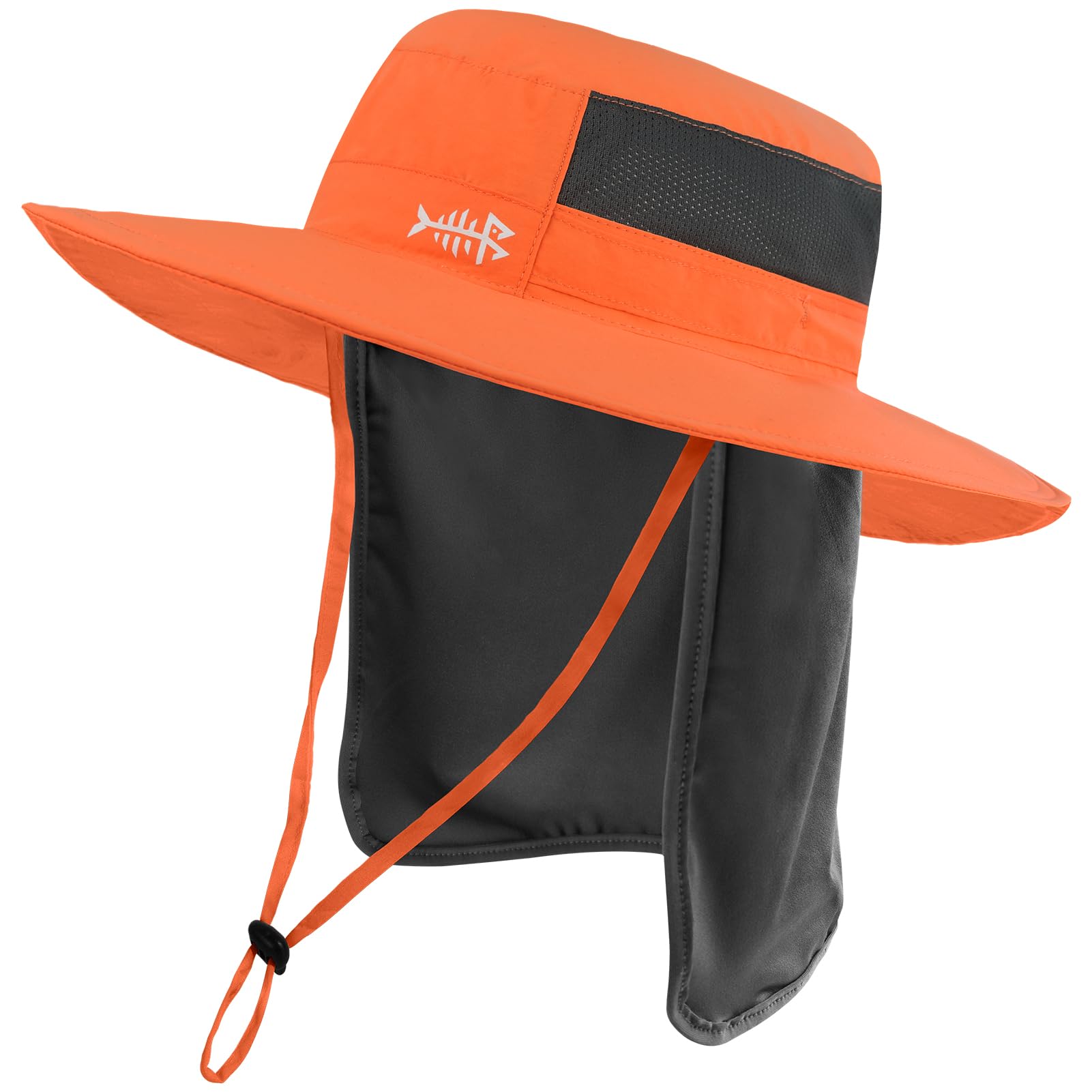 Bassdash UPF 50+ Sombrero de Pesca Solar Resistente al Agua con Solapa de Cuello Desmontable — view 37
