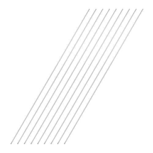 Miniatura 115 de uxcell Varilla redonda sólida de acero inoxidable 304 de 0.197 in x 5.906 in para manualidades de bricolaje - 10 piezas