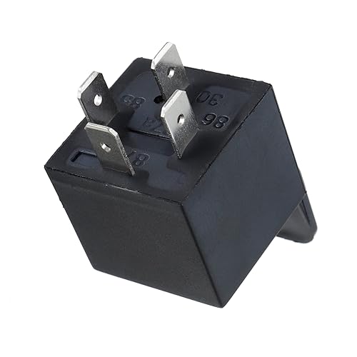 Miniatura 2 de JD1912 Relé de 4 pines 40A 12V SPST para automóvil, camión, camioneta, motocicleta, barco, relé (paquete de 2 unidades)