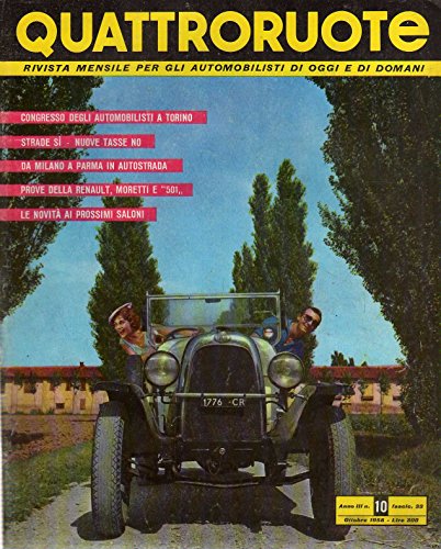  Quattroruote 33 ottobre 10-1958 Prova Moretti 750-Renault Transfluide-Fiat 501