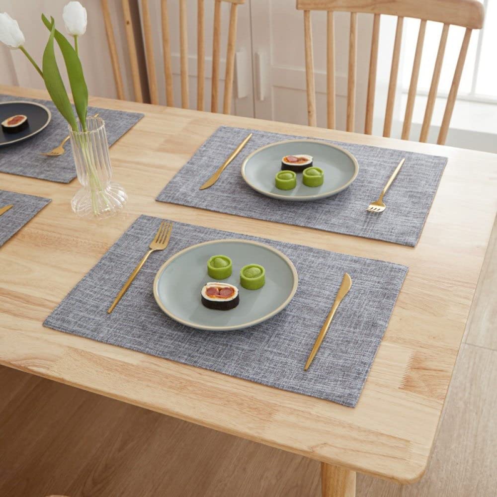 Manteles Individuales,Manteles Individuales Para Mesa De Comedor, Gris Oscuro Manteles Individuales Ropa De Cama Mantel Individual Manteles Individuales Minimalistas Antideslizantes Mantel Individua